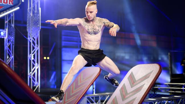 Party boy Corey Worthington competes in the 2018 season of Australian Ninja Warrior. Picture: Supplied