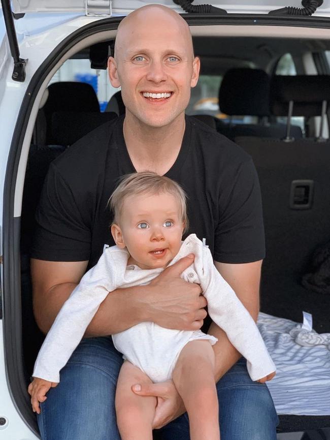 Gary Ablett and son Levi.