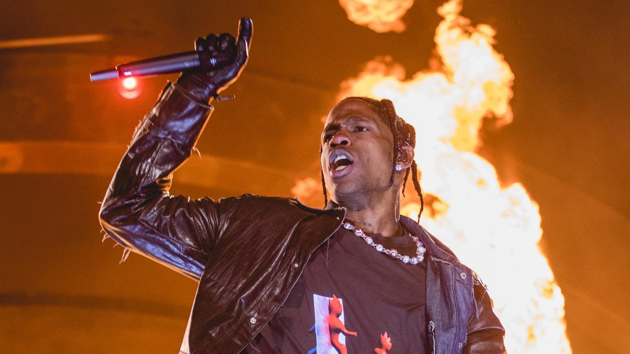 Travis Scott performs onstage during the Astroworld Festival at NRG Park on November 5 in Houston, Texas. Picture: Rick Kern/Getty Images