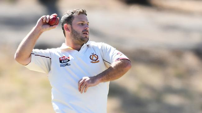 Adam Somerfield was a star with the ball for Tea Tree Gully against Kensington and will look to match that performance against West Torrens. Picture: Mark Brake