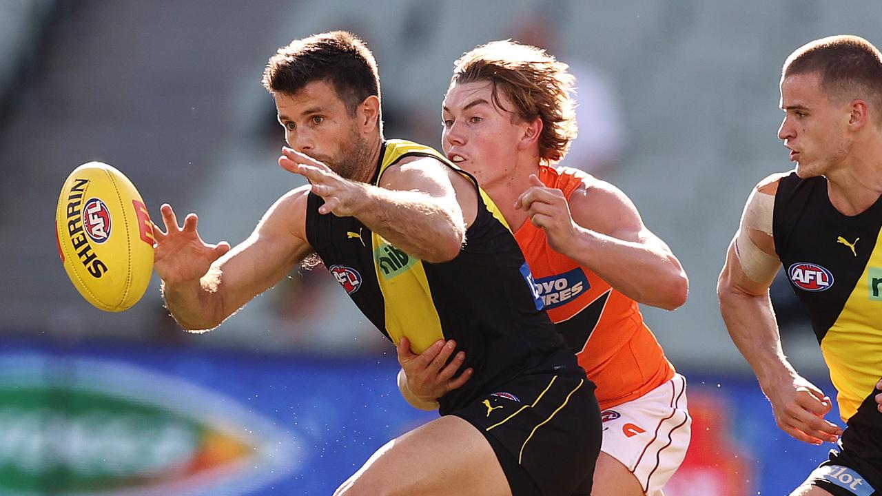 Trent Cotchin responded after criticism for his round 1 performance. Picture: Michael Klein