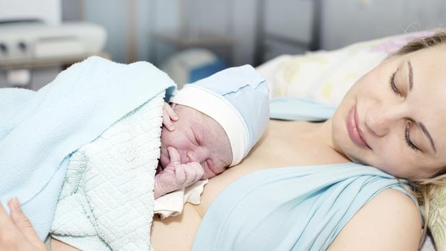 Generic photo of a mother and new born baby in hospital. Picture: iStock