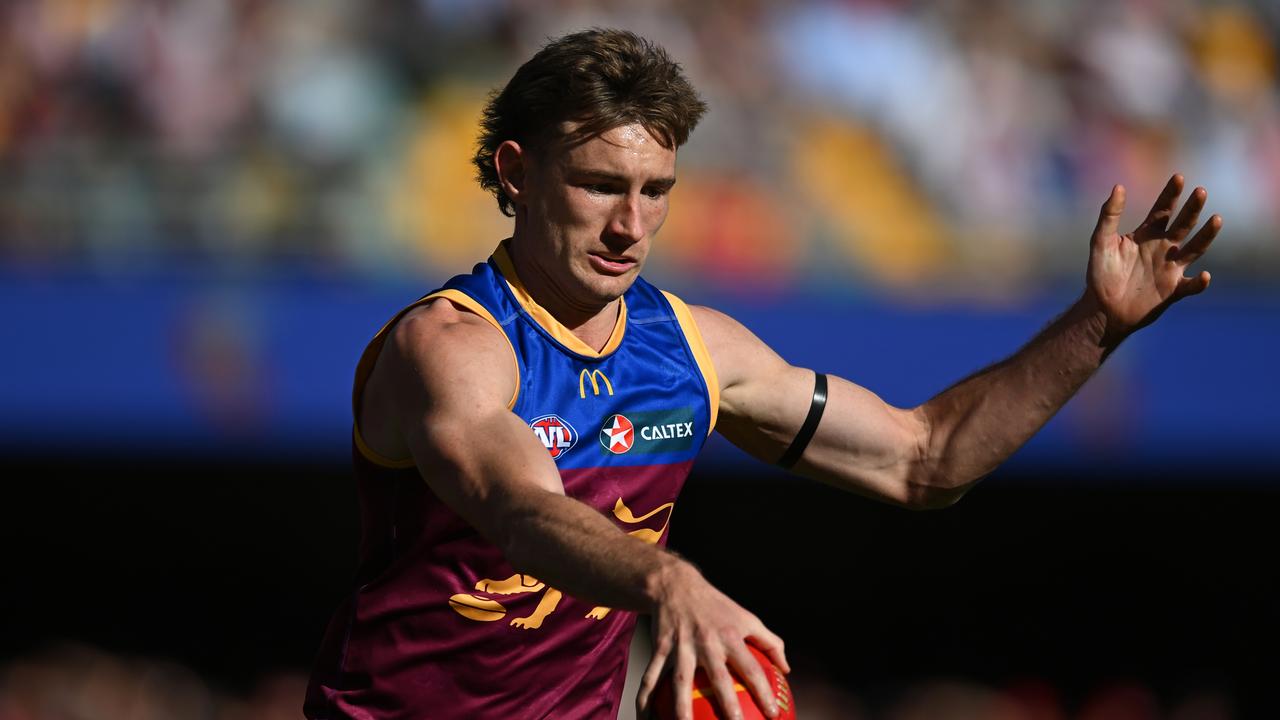 Lions star Harris Andrews will miss Saturday’s QClash. Picture: Albert Perez/Getty Images