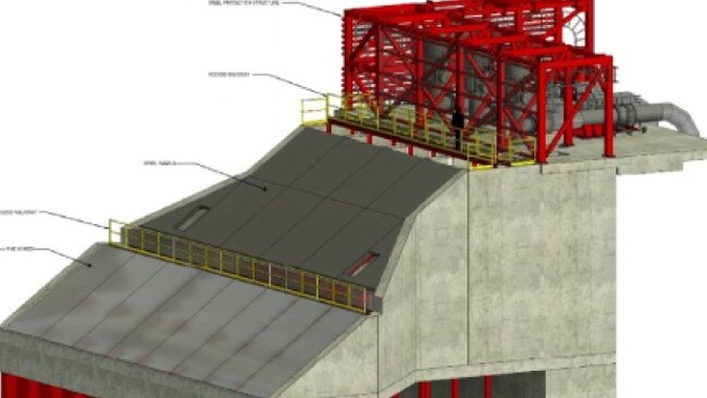 A concept image for the Burdekin River pump station for Haughton Pipeline Stage 2. Picture: TCC.