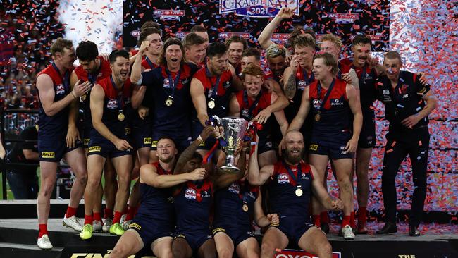 Melbourne fans will be ready to celebrate their drought-breaking premiership. Picture: Michael Klein