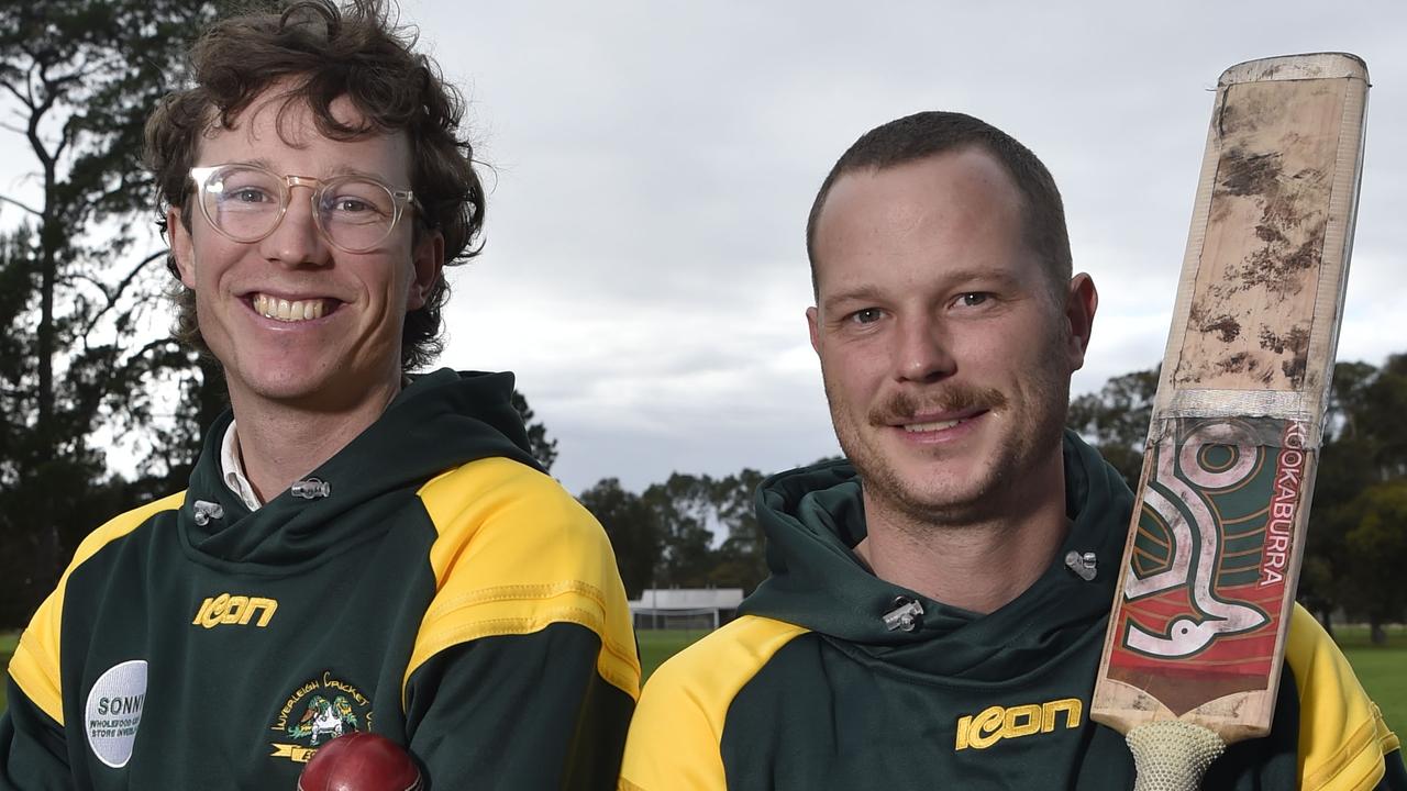 Henry and Will Collins returned to their roots at Inverleigh after careers at Geelong City. Picture: Alan Barber