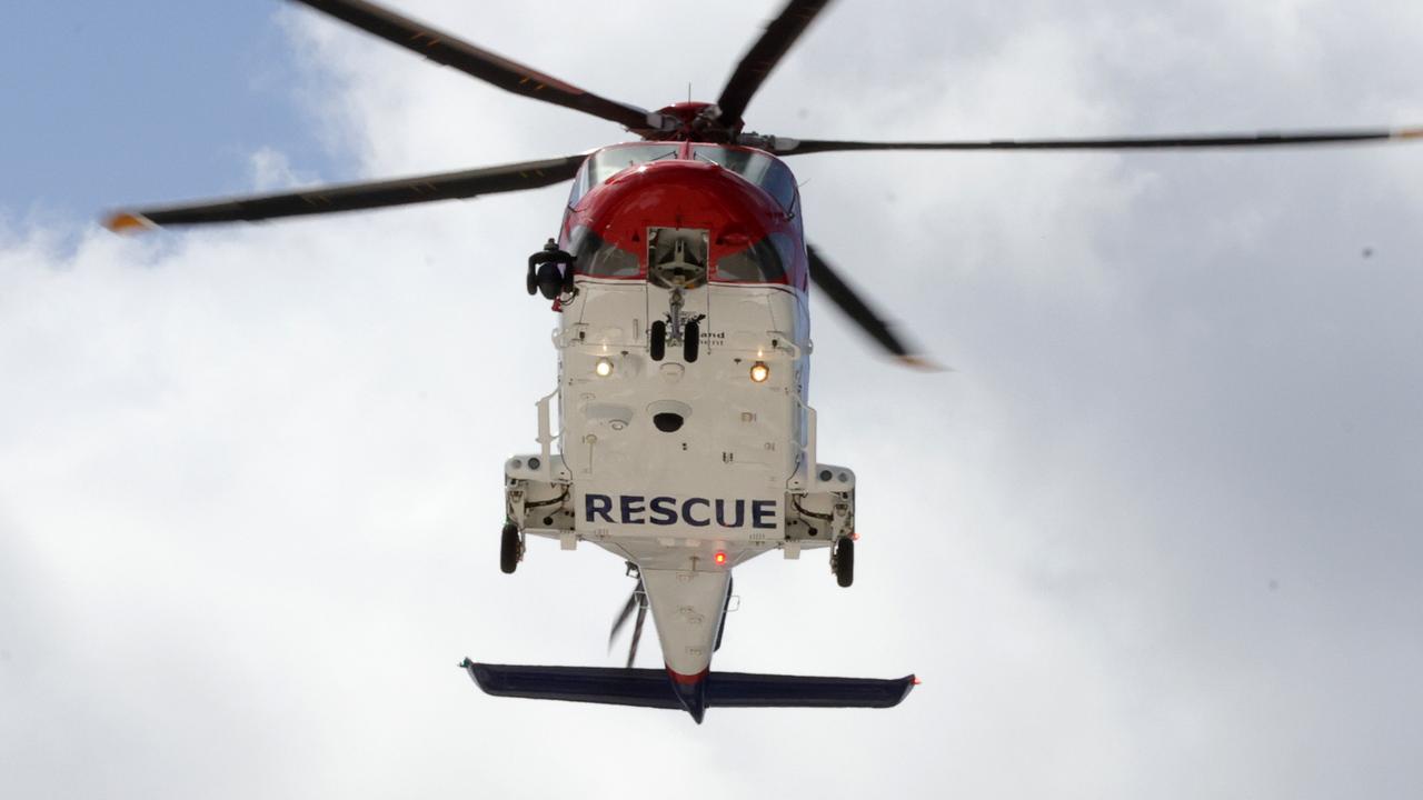 Trapped driver airlifted from scene of Burnett Highway rollover