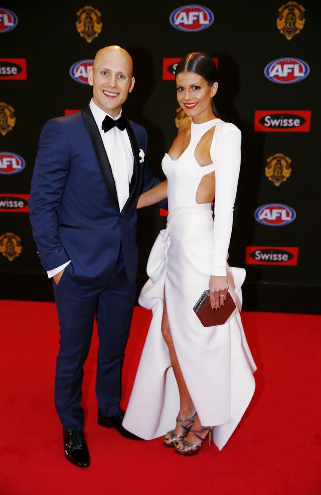 2015 Brownlow medal. Gary Ablett and Jordan Paplia . Pic: Michael Klein.