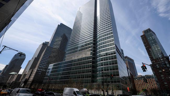 The headquarters of Goldman Sachs in New York. Picture: AFP.