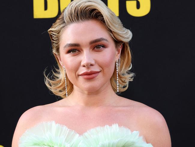 British actress Florence Pugh attends the world premiere of Marvel Studios' 