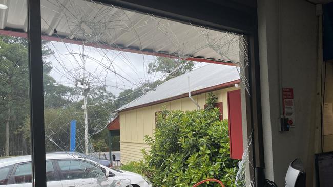 Staff at Red Hill United service station on Arthurs Seat Rd say the business has been hit four times in the past few months. Picture: Lucy Callander