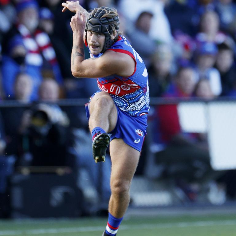 Caleb Daniel has the best kick rating at the Western Bulldogs. Picture: Jonathan DiMaggio/AFL Photos/via Getty Images