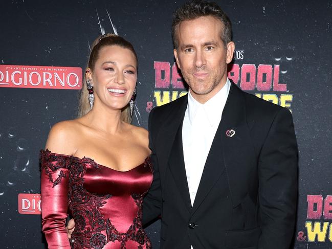 NEW YORK, NEW YORK - JULY 22: Blake Lively and Ryan Reynolds attend the "Deadpool & Wolverine" New York Premiere on July 22, 2024 in New York City. (Photo by Dimitrios Kambouris/Getty Images)