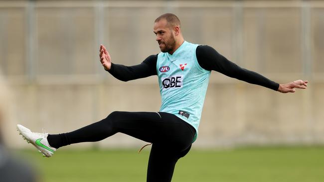 Lance Franklin is available after his suspension. Picture: Phil Hillyard