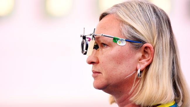 Lalita Yauhleuskaya is through to the women’s 25m pistol final. Photo: AAP