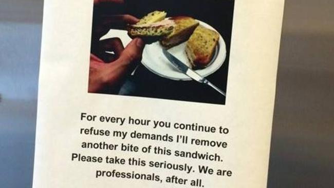 Beware the sandwich thief.