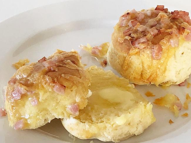 These cheese and bacon scones are a treat.