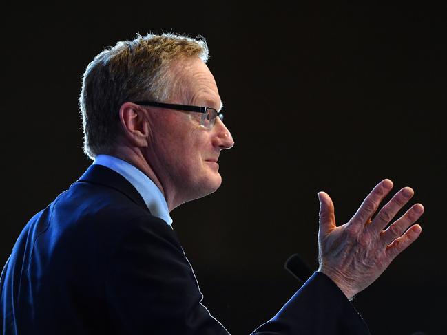 Reserve Bank of Australia Governor Philip Lowe delivers The Sir Leslie Melville Lecture at the Australian National University in Canberra, Tuesday, October 29, 2019. (AAP Image/Mick Tsikas) NO ARCHIVING