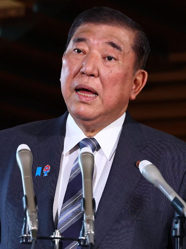 Japan's Prime Minister Ishiba Shigero. Picture: JIJI Press/AFP