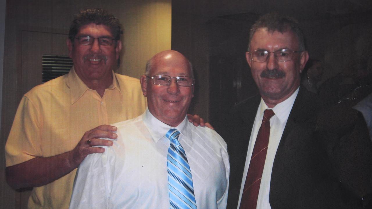 Steve Crear (centre) with Rod Reddy and Greg Reynolds at the CQ Team of the Century awards night in 2008.