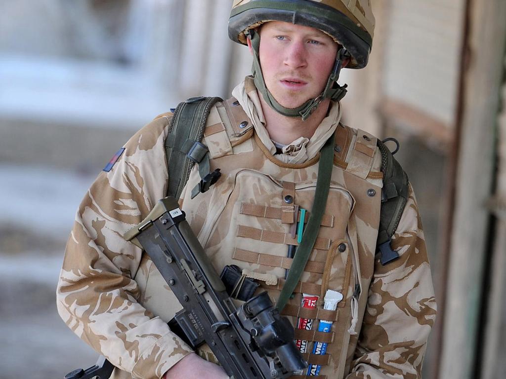 Prince Harry fought the Taliban on the front line in Afghanistan. The then 23-year-old officer in the Household Cavalry regiment secretly served in the volatile southern province of Helmand. Picture: AFP