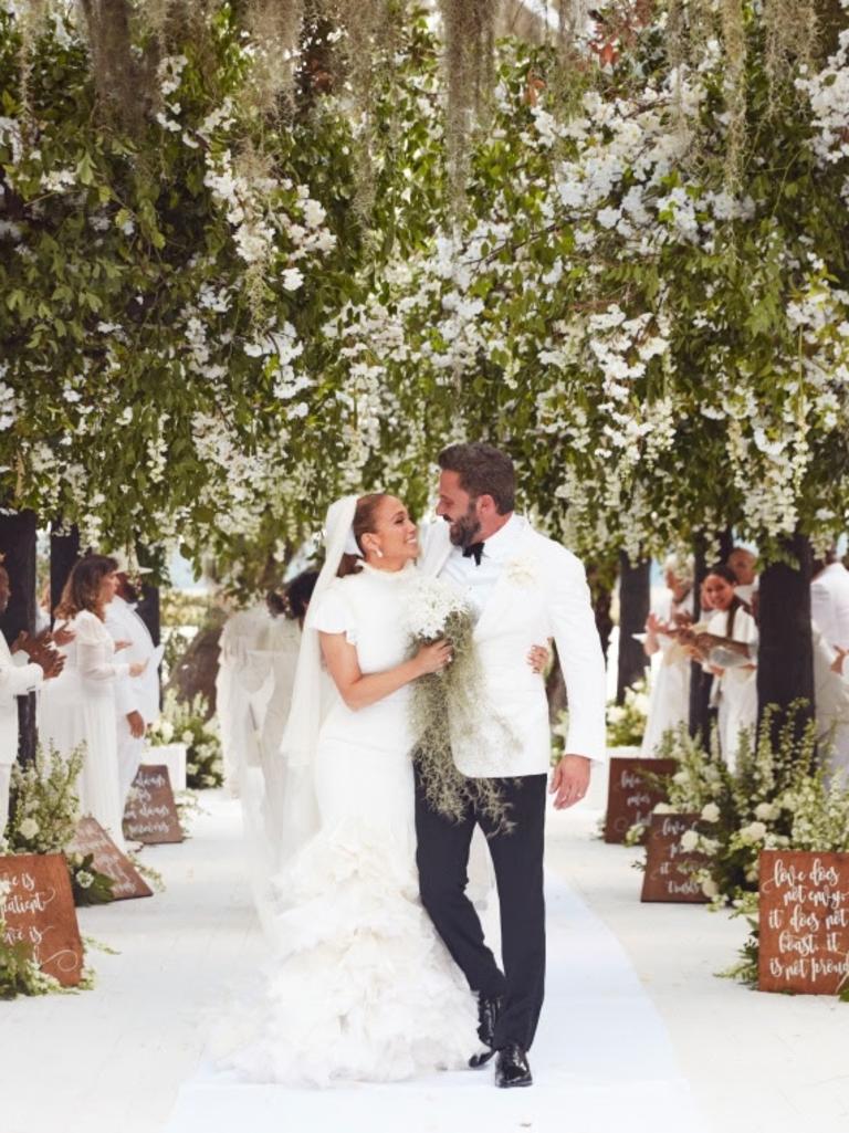 The couple had two weddings this year. Picture: On the JLo