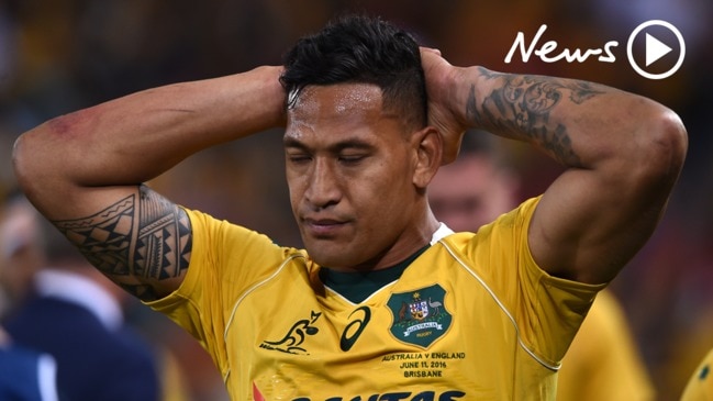 Israel Folau sacked