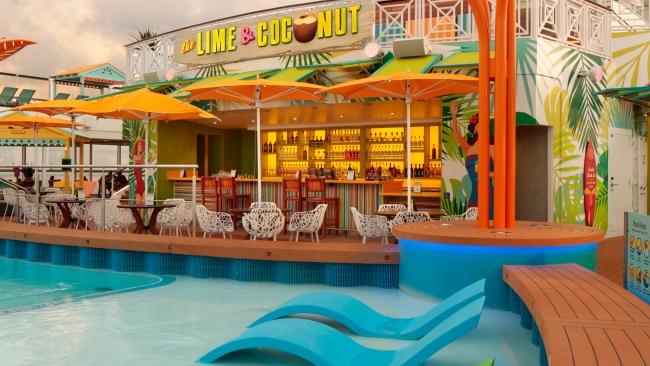 The Lime & Coconut Bar on Odyssey of the Seas. Picture: Michel Verdure