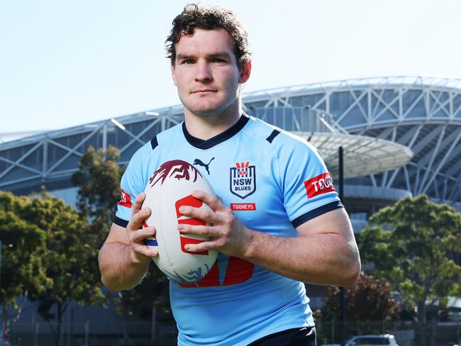 Embargoed for The Daily Telegraph 28.5.2024 Liam Martin. Westpac NSW Blues open media day. Full State of Origin team photo. Picture: Rohan Kelly