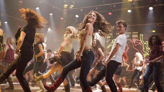 Julianne Hough (centre) and Kenny Wormald in the classy 2011 reboot of Footloose