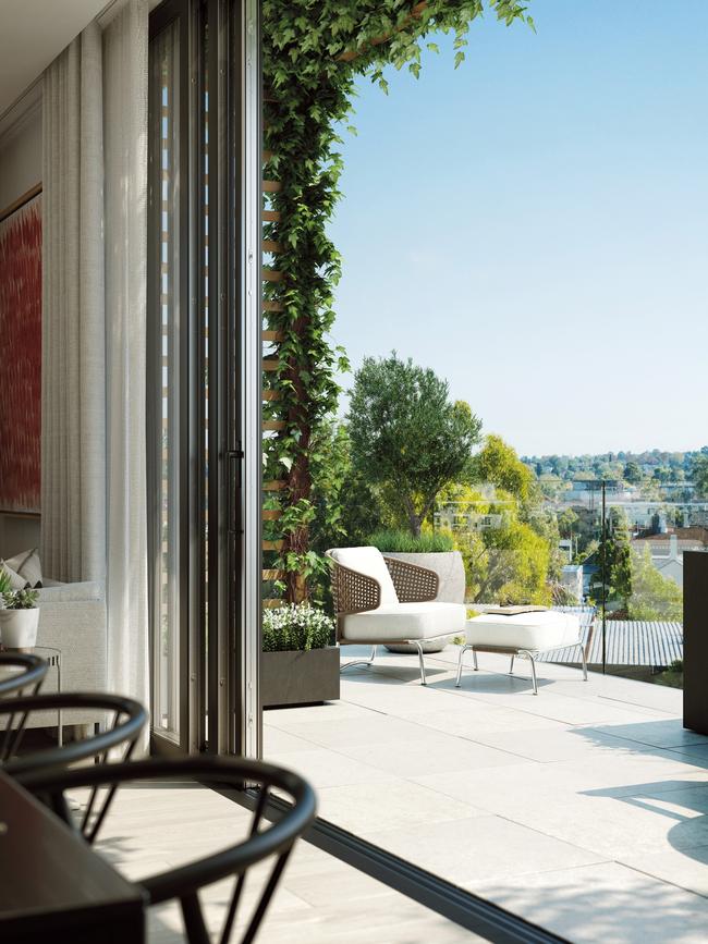 One, two and three-bedroom apartments will have patios with views over the neighbourhood.