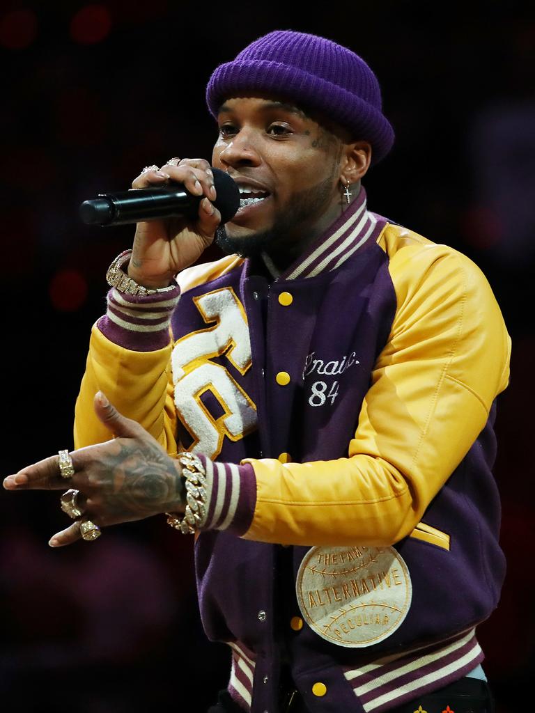 The rapper is serving a 10-year sentence for shooting fellow rapper Megan Thee Stallion. Picture: Gregory Shamus/Getty Images