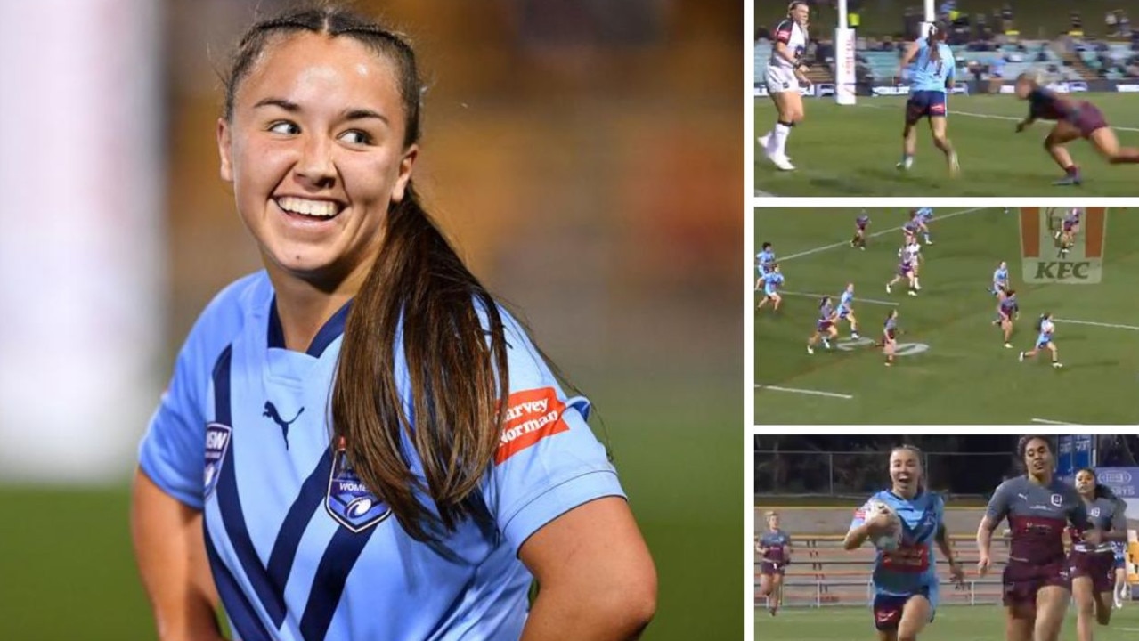 Jada Taylor went viral after her stunning solo try in the Under-19s Origin match in June.