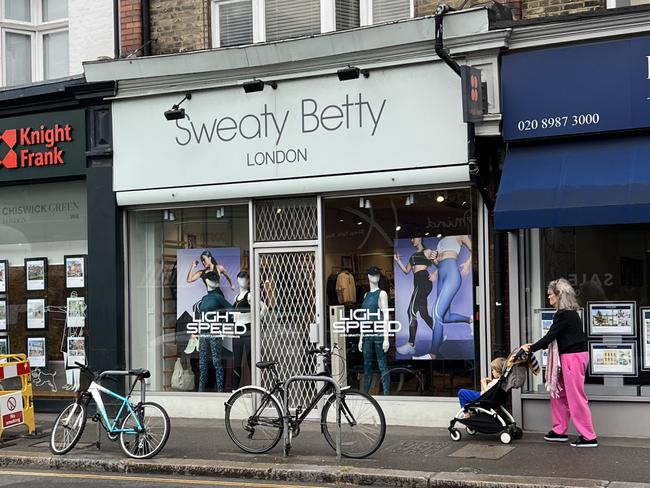 Sweaty Betty in Chiswick, London, where they are facing a shoplifting crisis. Picture: Danielle Gusmaroli