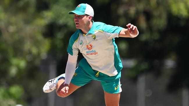 Mitchell Swepson could earn his first Test cap in the fourth Test at the SCG. Picture: Chris Hyde/Getty Images