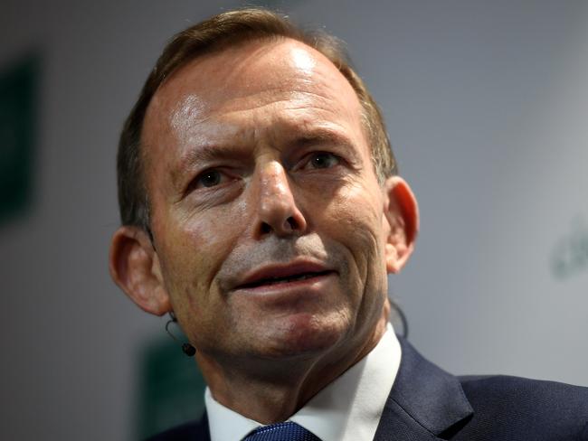 Former prime minister Tony Abbott says the Coalition still has a “fighting chance”. Picture: AAP