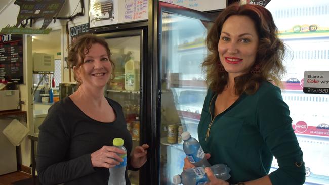 Friends helping out at the Eungella General Store were Tricia Drennan and Mirta Parenza. Picture: Heidi Petith