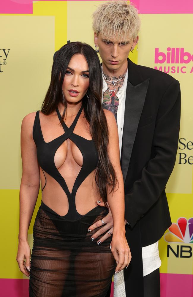 Machine Gun Kelly and Megan Fox. Picture:Getty