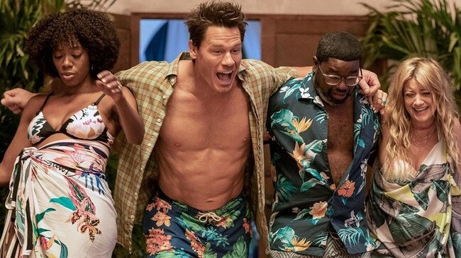 Yvonne Orji, John Cena, Lil Rel Howery and Meredith Hagner in Vacation Friends. Picture: 20th Century Fox