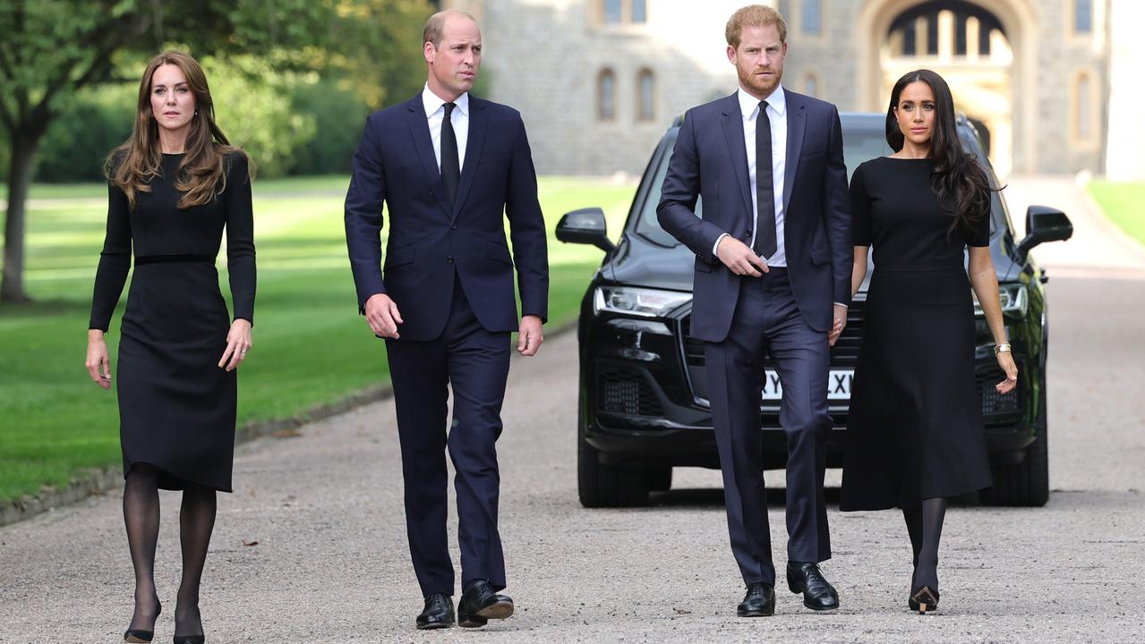 The former “fab four” reunited for a walkabout in Windsor after the Queen’s death. Picture: Chris Jackson – WPA Pool/Getty Images