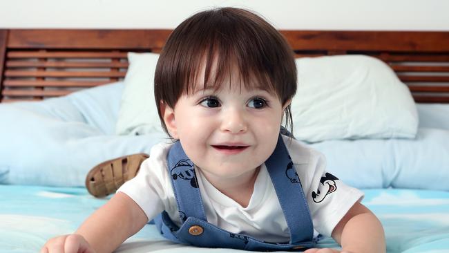 Christos Sparsi, 14 months old was one of the two winners for the Gold Coast toddler with the brightest eyes.3 April 2022 Ashmore Picture by Richard Gosling