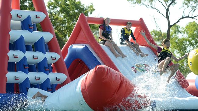 Liverpool Council will consider options for a temporary inflatable water play installation.