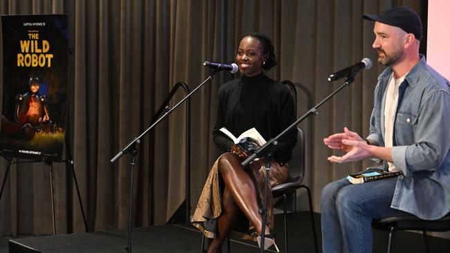 A special reading With Lupita Nyong'o and The Wild Robot author Peter Brown on September 13 in New York City. Picture: Getty Images