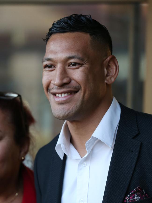 Israel Folau is fighting his sacking by Rugby Australia. Picture: David Swift