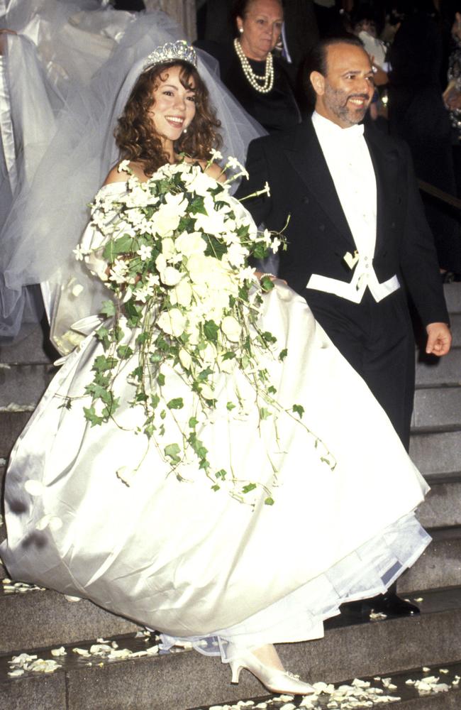 Mariah Carey and Tommy Mottola married when she was in her early 20s and he two decades older. Picture: Ron Galella/WireImage