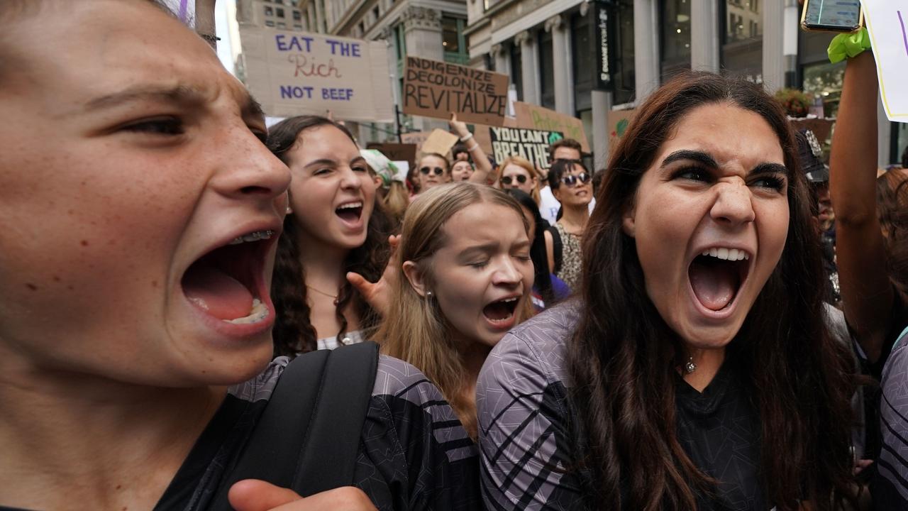 It was billed as the biggest ever climate change protest. Picture: Timothy A. Clary/AFP