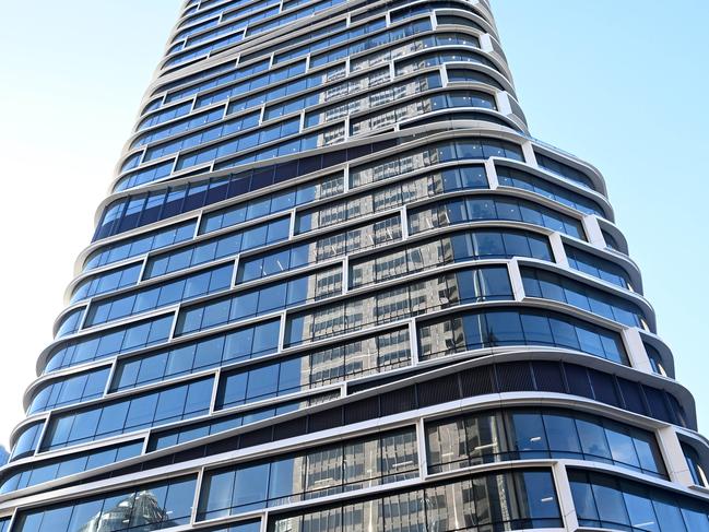 SYDNEY, AUSTRALIA - NewsWire Photos, APRIL 28, 2023.Her Royal Highness Crown Princess Mary of Denmark tours the sustainable skyscraper Quay Quarter Tower, which was designed by the Danish architecture firm 3XN during her Sydney visit.Picture: NCA NewsWire / Jeremy Piper