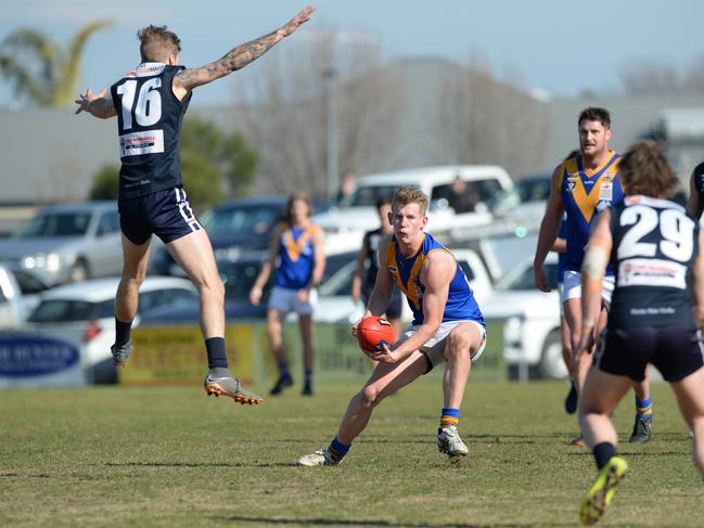 Cranbourne’s Jarryd Barker has enjoyed a good season after being plagued with injury. Picture: Chris Eastman