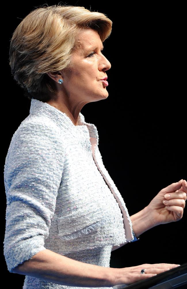 Political polish ... Julie Bishop’s is Australia’s most stylish politician. Picture: Getty Images