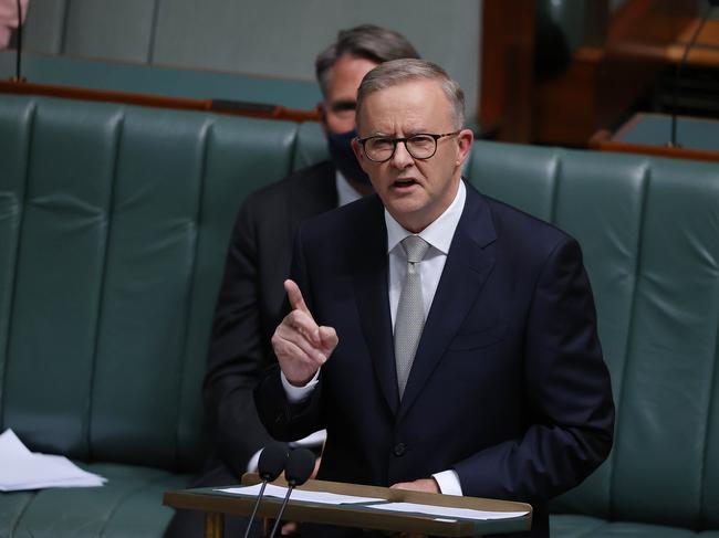 Labor leader Anthony Albanese delivered his budget reply speech to the parliament last week. Picture: NCA NewsWire/Gary Ramage